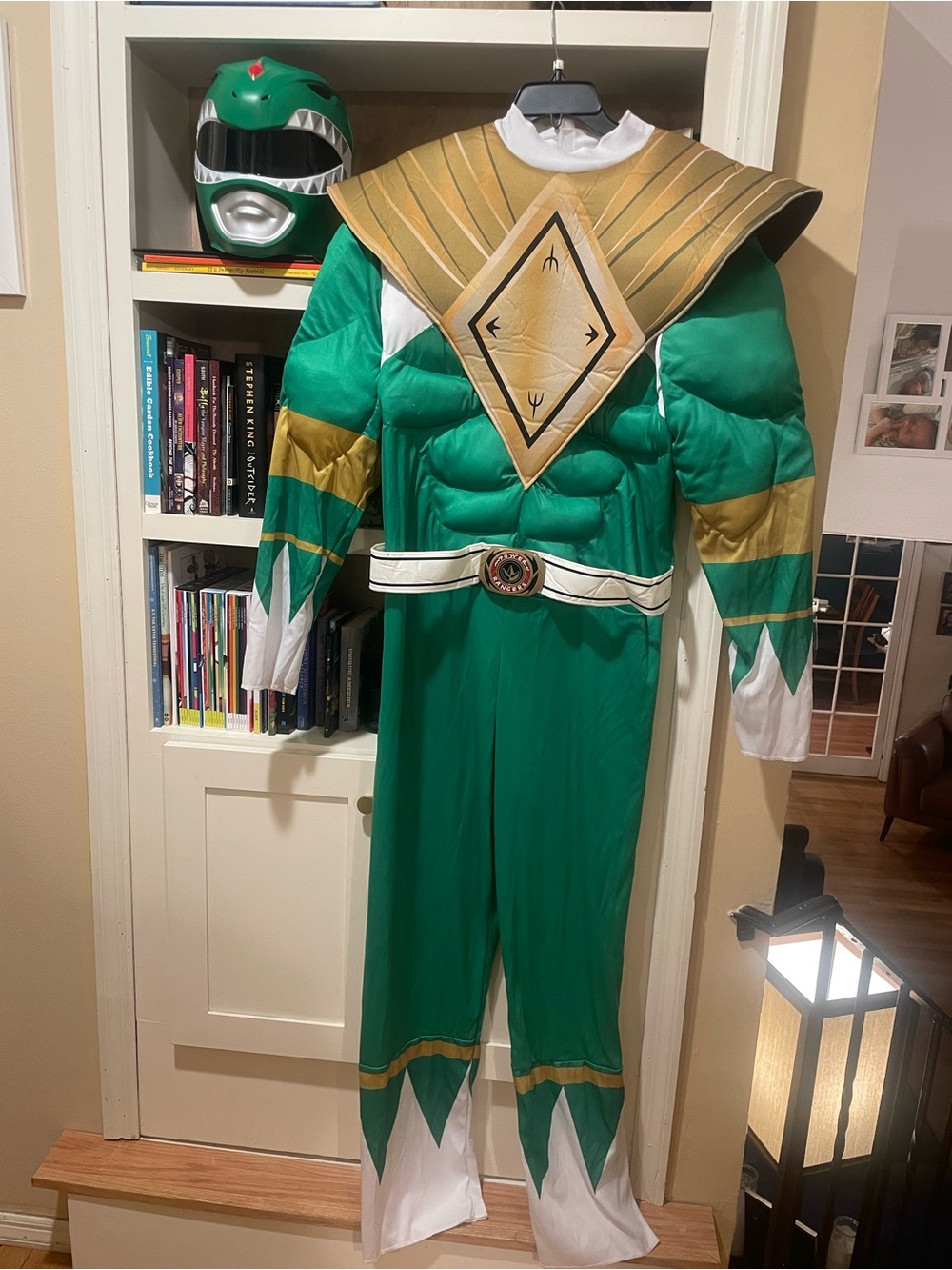 Green Ranger Kids Costume with Gold Accents